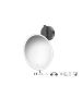 Sanco LED Cosmetic mirrors Μεγεθυντικός καθρέπτης x5 με LED Σκούρο γραφίτη MRLED-764-122