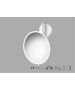 Sanco LED Cosmetic mirrors Μεγεθυντικός καθρέπτης x5 με LED Λευκό ματ MRLED-764-Μ101