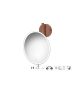 Sanco LED Cosmetic mirrors Μεγεθυντικός καθρέπτης x5 με LED Χάλκινο ματ MRLED-764-Μ26