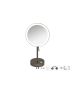 Sanco LED Cosmetic mirrors LED Επικαθήμενος Καθρέπτης μεγεθυντικός x3 Σκούρο μπρονζέ ματ MRLED-903-DM25