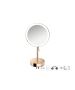 Sanco LED Cosmetic mirrors LED Επικαθήμενος Καθρέπτης μεγεθυντικός x3 PVD θερμό μπρονζέ γυαλιστερό MRLED-903-PVD-01PL