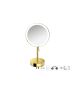 Sanco LED Cosmetic mirrors LED Επικαθήμενος Καθρέπτης μεγεθυντικός x3 PVD χρυσό ορείχαλκο γυαλιστερό MRLED-903-PVD-02PL