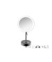 Sanco LED Cosmetic mirrors LED Επικαθήμενος Καθρέπτης μεγεθυντικός x3 PVD gun metal βουρτσιστό MRLED-903-PVD-05BR