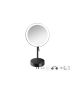 Sanco LED Cosmetic mirrors LED Επικαθήμενος Καθρέπτης μεγεθυντικός x3 Μαύρο ματ MRLED-903-Μ116