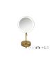 Sanco LED Cosmetic mirrors LED Επικαθήμενος Καθρέπτης μεγεθυντικός x3 Μπρονζέ ματ MRLED-903-Μ25