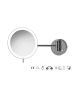 Sanco LED Cosmetic mirrors LED Καθρέπτης μεγεθυντικός x3 usb charging PVD gun metal βουρτσιστό MRLED-905-PVD-05BR