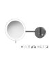 Sanco LED Cosmetic mirrors LED Καθρέπτης μεγεθυντικός x3 usb charging Ανθρακί ανάγλυφο MRLED-905-Μ118