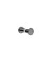 Sanco Glass Door Accessories Διπλό Πόμολο / Άγκιστρο PVD gun metal βουρτσιστό SET-GL0670-PVD-05BR