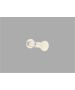 Sanco Glass Door Accessories Διπλό Πόμολο / Άγκιστρο Μπεζ ματ SET-GL0670-Μ102