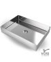 Νιπτήρας Αldo 55x38 voss Inox Brushed V1255-111