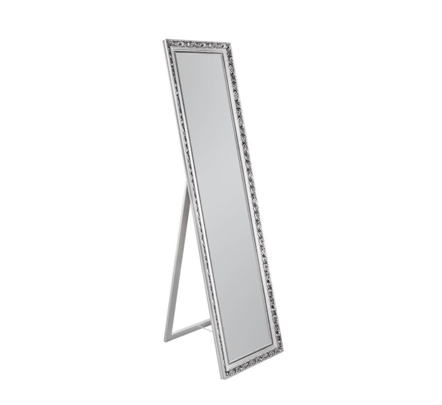Καθρέπτης Ολόσωμος Επιδαπέδιος Π40XΥ160xB5cm Μέταλλο Silver Colored Mirrors & More SONJA 1070587