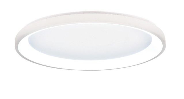 Πλαφονιέρα οροφής LED 28W 3CCT από λευκό μέταλλο και ακρυλικό D:50x5cm 42044-C-White