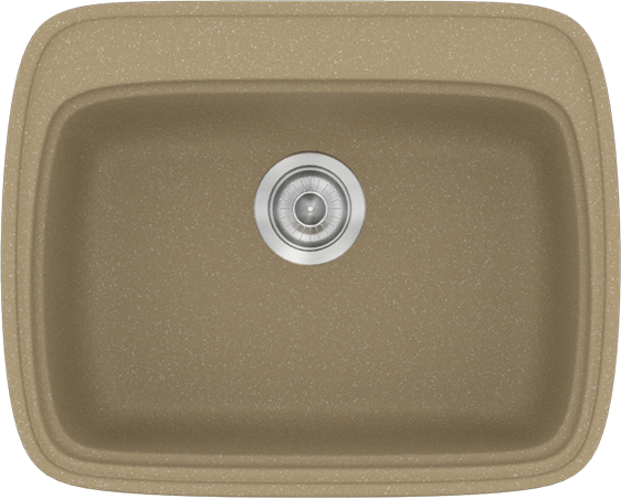 Sanitec Νεροχύτης 313 Classic 58×50 313-15-Metallic-Cream