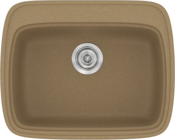 Sanitec Νεροχύτης 313 Classic 58×50 313-16-Metallic-Coffee