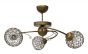 CHRIS/3 PL BRONZE PLAFON CRYSTALS Heronia 01-0360