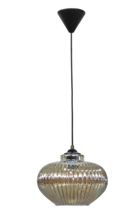 Κρεμαστό φωτιστικό RIGATO/25 FYME 1L ΓΥΑΛΙΝΟ Heronia 02-0332