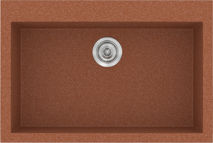 Sanitec Νεροχύτης 338 Classic 70×50 338-20-Granite-Terracota