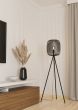 Φωτιστικό Δαπέδου Μαύρο Τρίποδο D63xH140cm 1xE27 Eglo Romazzina 900522