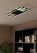 Πλαφονιέρα Οροφής 64x4,5cm Μεταλλική Μαύρη LED 3000-6500Κ 2600lm Ρυθμιζόμενη Τηλεχειριστήριο Eglo Calagrano-Z 900566