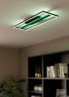 Πλαφονιέρα Οροφής 64x5cm Μεταλλική Μαύρη LED 3000-6500Κ 2600lm Ρυθμιζόμενη Τηλεχειριστήριο Eglo Calagrano-Z 900567