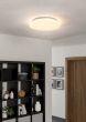 Πλαφονιέρα Οροφής Λευκή 45xH8,5cm LED RGBW 2700-6500K 2800lm Εφαρμογή-Τηλεχειριστήριο Eglo Sileras 97577