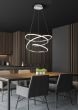 Φωτιστικό Κρεμαστό Λευκό Ματ Ø50xH150cm Led 36w 5100lm 4000K Light Dimmable via Switch Trio Lighting RL Bologna R37051131