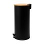 Κάδος Απορριμμάτων 30lt Μαύρος Ματ Soft Close Estiia Home Art Bamboo Essentials 01-12878
