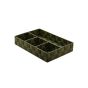 Καλάθι Οργάνωσης 4 Θέσεων 32x23x6cm Λαδί Estia Home Art Olive Series  04-14919