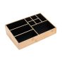 Θήκη Οργάνωσης Καλλυντικών 9 Θέσεων 33x21x9cm Estia Home Art Bamboo Essentials 02-13127