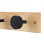 Κρεμάστρα Επιτοίχια Ξύλινη 4 Θέσεων 40x6x6cm Estia Home Art Bamboo Essentials 02-18337