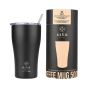 Θερμός 500ml  Coffee Mug Εstia Home Art Save The Aegean Midnight Black 01-23122