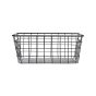 Καλάθι Οργάνωσης 24x18x10cm Μαύρο Μεταλλικό Estia Home Art Bamboo Essentials 01-26714