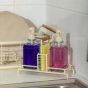 Δοχεία Υγρού Πιάτων 2x300ml με Μεταλλική Βάση & Θήκη για Σγφουγγάρι Allure Ivory 01-26226