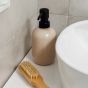 Ανλία Σαπουνιού Μπεζ Κεραμική 360ml  7,5x13cm Estia Home Art Satin 02-27759