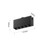 Φωτιστικό LED 10W 3000K για Chandler Track μαύρη απόχρωση D:3,4cmx6,5cmx13,5cm 13C-00041