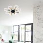  ΦΩΤΙΣΤΙΚΟ ΟΡΟΦΗΣ 8ΦΩΤΟ LED 80W 98X8 ΜΑΥΡΟ/ΧΡΥΣΟ Eurolamp ARTE ILLUMINA 144-10025