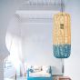 ΦΩΤΙΣΤΙΚΟ ΚΡΕΜΑΣΤΟ ΜΟΝΟΦΩΤΟ Ε27 D220XH520 RATTAN ΑΣΠΡΟ ΓΑΛΑΖΙΟ ARTE ILLUMINA KAI Eurolamp 144-33029