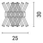 Απλίκα Επίτοιχη L25xW15x30cm 4xG9 220V,50/60Hz Χρυσό-Διάφανο Κρύσταλλο Eurolamp 144-52007