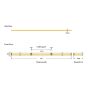 Ταινία Led IP44  Cob 5m 12w 24V 2700K 480lm/m Eurolamp Pro 145-72020