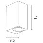 ΑΠΛΙΚΑ ΤΟΙΧΟΥ UP-DOWN ΤΕΤΡΑΓΩΝΗ GU10 IP54 ΛΕΥΚΗ ARTE ILLUMINA Eurolamp 145-82074