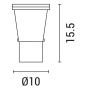 ARTE ILLUMINA ΣΠΟΤ ΚΗΠΟΥ ΜΕΤΑΛΛΙΚΟ GU10 IP65 230V ΓΚΡΙ Eurolamp 147-68412