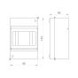 ΠΙΝΑΚΑΣ ΕΞΩΤΕΡΙΚΟΣ ΜΙΝΙ 4 ΘΕΣΕΩΝ IP20 Eurolamp 151-25102