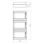ΠΙΝΑΚΑΣ ΕΞΩΤΕΡΙΚΟΣ LUX 3Χ12 IP65 PE+N Eurolamp 151-25137