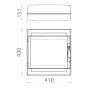 ΠΙΝΑΚΑΣ ΕΞΩΤΕΡΙΚΟΣ LUX 2Χ18 IP65 PE+N Eurolamp 151-25139