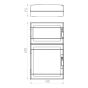 ΠΙΝΑΚΑΣ ΕΞΩΤΕΡΙΚΟΣ LUX 3Χ18 (1Χ18+2Χ18) IP65 (PE+N) Eurolamp 151-25140