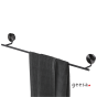 Πετσετοκρεμάστρα 60 cm Επιτοίχια Geesa Opal Black Brushed PVD 7207/60-411