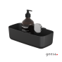 Μπουκαλοθήκη 25x11,8x 9,5cm Επιτοίχια Geesa Opal Chrome-Black 7214-100