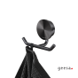 Άγκιστρο Διπλό 4,69 cm Geesa Opal Black Brushed PVD 7215-411
