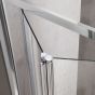 Καμπίνα 90x H180cm σπαστή ευθύγραμμη, αντιστρέψιμη με σταθερό πλαϊνό 90cm Orabella Fusion 30452-30456