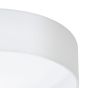 Φωτιστικό Πλαφόν Οροφής 3x3,6w Warm White 1100lm Ø320xH90mm Νίκελ Ματ-Λευκό Ύφασμα-Γυαλί Eglο Pasteri 31588